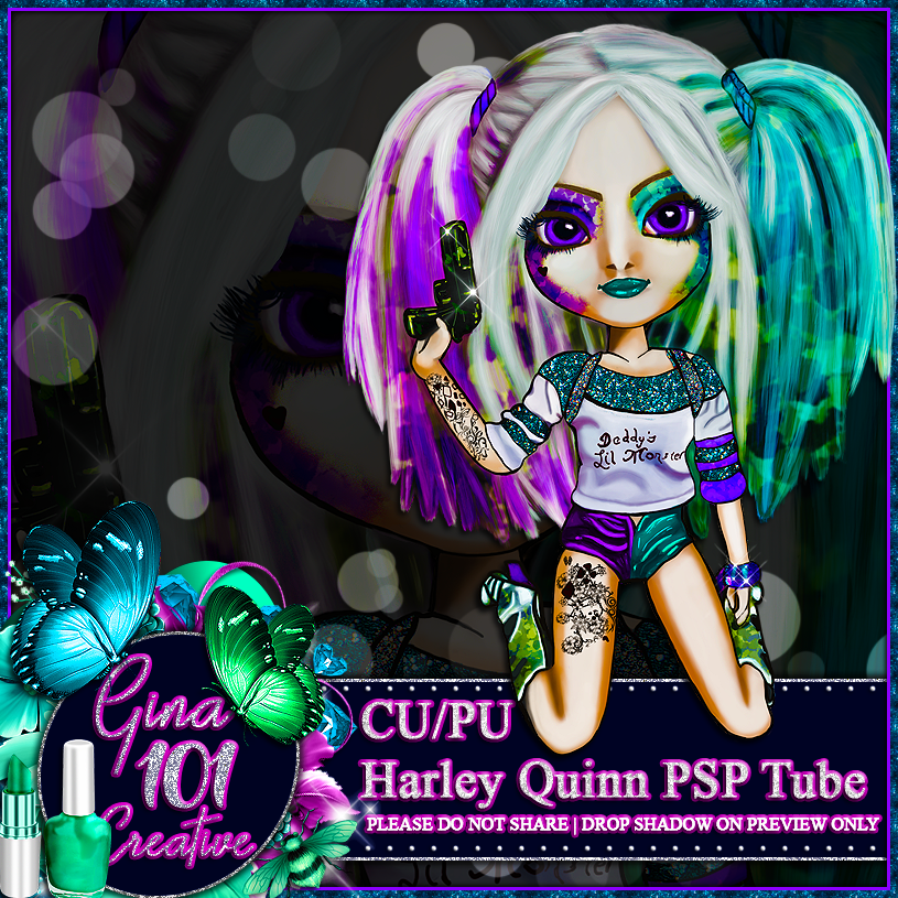 CU/PU Harley Quinn Doll PSP Tube